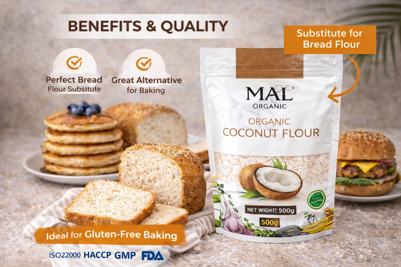 MAL ORGANIC Coconut Flour - Image 5