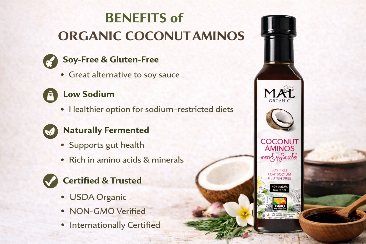 MAL ORGANIC Coconut Aminos - Image 5